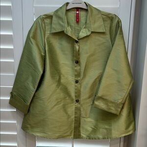 IC COLLECTION Green Blouse